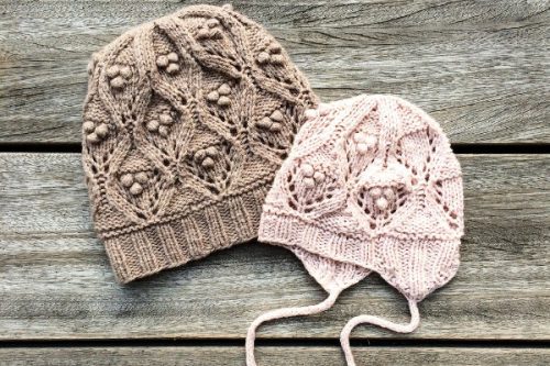 knitting for olive_chunky lace hat pitsineulemyssy