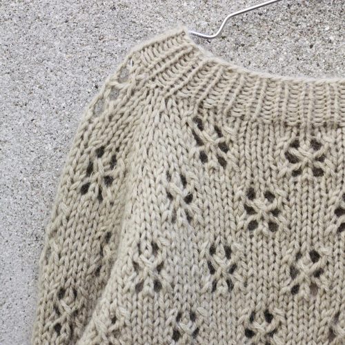 Knitting for Olive lasten pizza sweater neuleohje